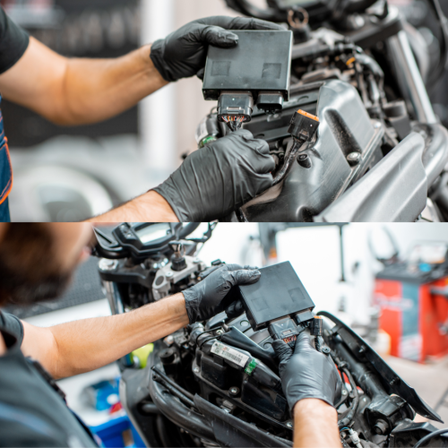black and red grunge motor bike advertisement instagram post (4)